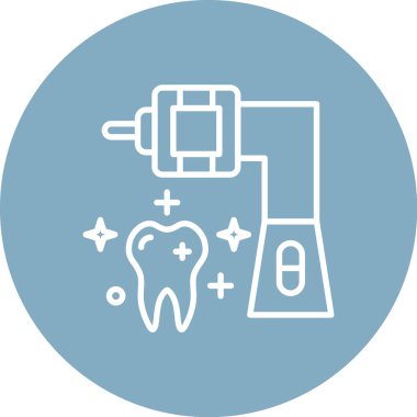 Kolayca düzenleyebilen ya da düzenleyebilen diş vektörü simgesi