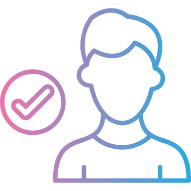 kullanıcı. Web simgesi basit illüstrasyon