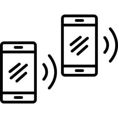 Akıllı Telefon Simgesi Vektör Özeti Çizimi
