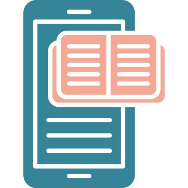 Kitap. Web simgesi basit illüstrasyon