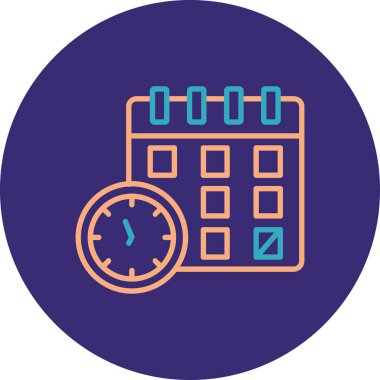 vektör Takvimi Simgesi illüstrasyonu