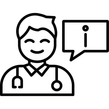 Doktor Simge vektör illüstrasyonu