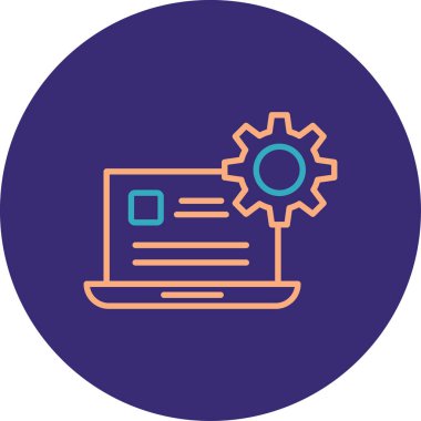 Seo simgesinin vektör illüstrasyonu