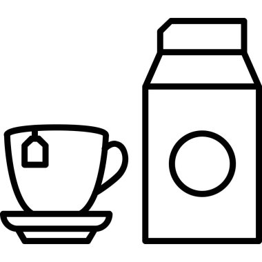 kahve bardağı simgesi ana hatlarıyla