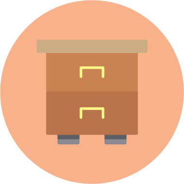 Kutu. Web simgesi basit illüstrasyon