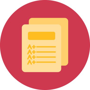 Belge. Web simgesi basit illüstrasyon