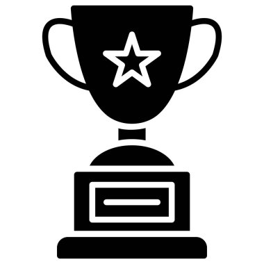 kupa simgesi vektör illüstrasyonu