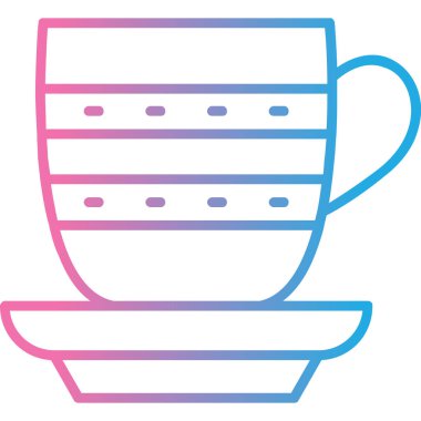 Bardak. Web simgesi basit illüstrasyon