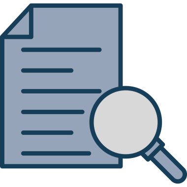 belge simgesi vektör illüstrasyonu