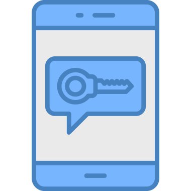 Cep telefonu. Web simgesi basit illüstrasyon