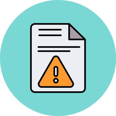 dosya vektörü düz renk simgesi