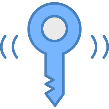 anahtar vektör simgesi modern illüstrasyon