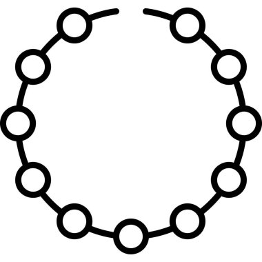 zincir bağlantısı simgesi ana hat biçiminde