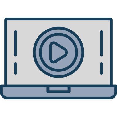 video çalma vektör simgesi