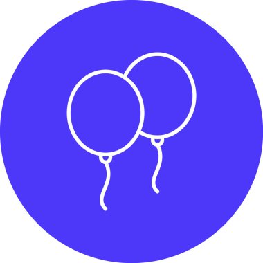 Bir balon simgesinin vektör çizimi