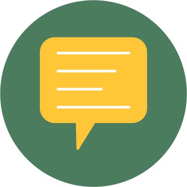 Sohbet simgesinin vektör illüstrasyonu