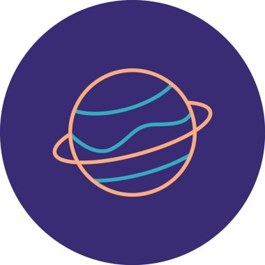 Gezegen simge vektör çizim