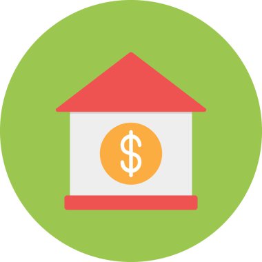 ev simgesi, vektör illüstrasyonu