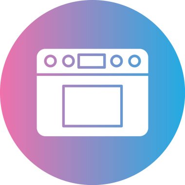 Fırın. Web simgesi basit illüstrasyon