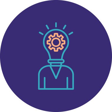 Soyut arkaplan grubunda ampul simgesi vektörü