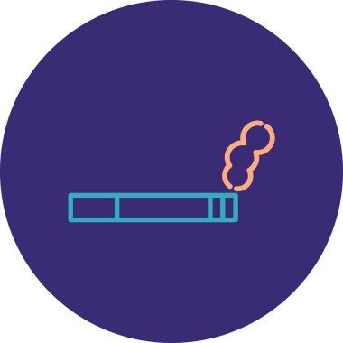 vektör sigara Simgesi illüstrasyonu