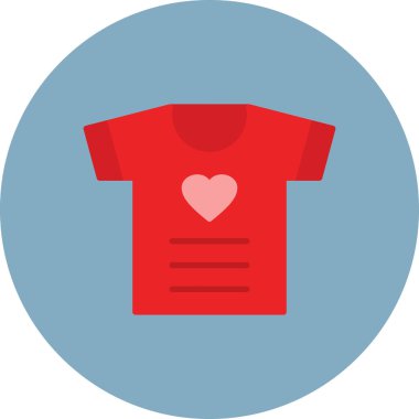 t - shirt simgesi, illüstrasyon, beyaz arkaplan üzerindeki vektör