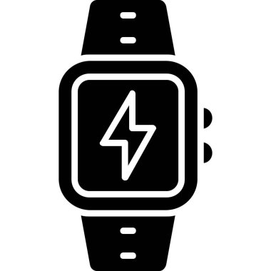 akıllı saat simgesi, basit vektör illüstrasyonu