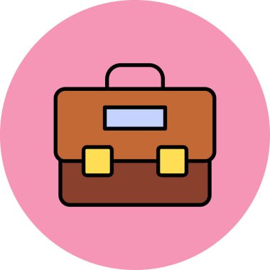 Çanta. Web simgesi basit illüstrasyon