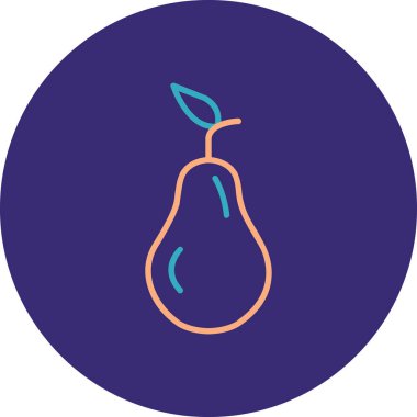 Modern yiyecek simgesinin vektör çizimi