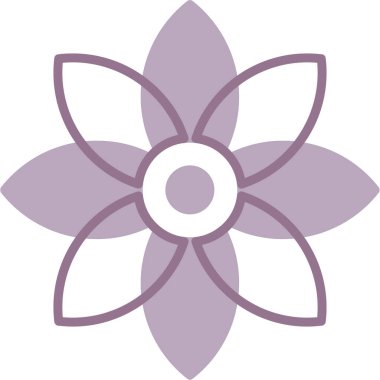 Çiçek. Web simgesi basit illüstrasyon