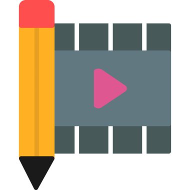 video simgesi vektör illüstrasyonu