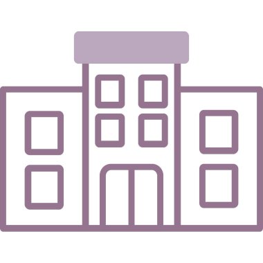 Otel simgesi vektör illüstrasyonu