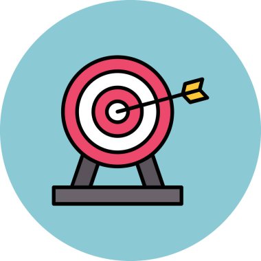 hedef simge vektör illüstrasyonu