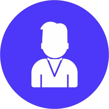 avatar. Web simgesi basit illüstrasyon