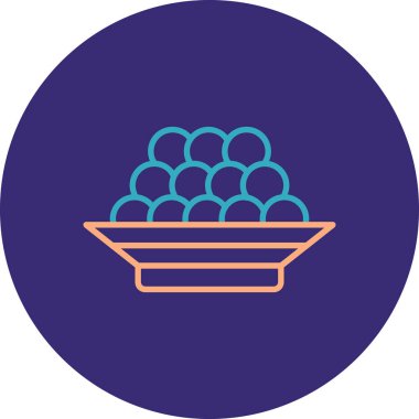 Resim yemek ikonu, modern tarz.