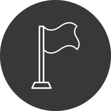 bayrak ikonu vektör illüstrasyonu