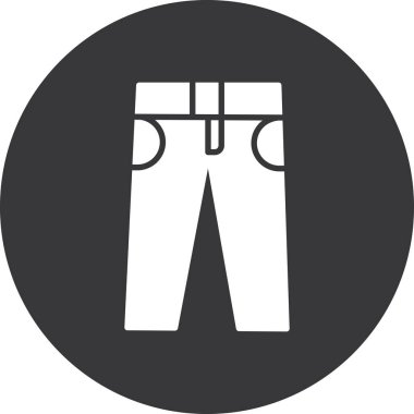 pantolon simgesi vektör illüstrasyonu