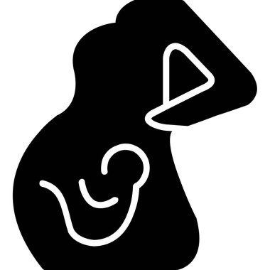 bebek çocuk simgesi katı biçimde