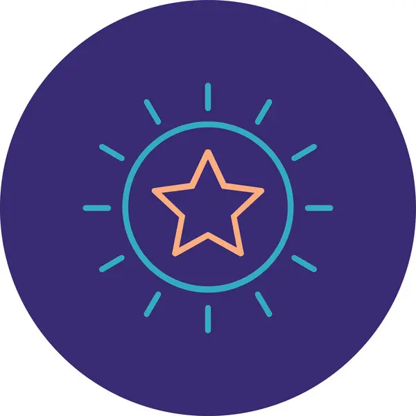 yıldız simgesi vektör illüstrasyonu