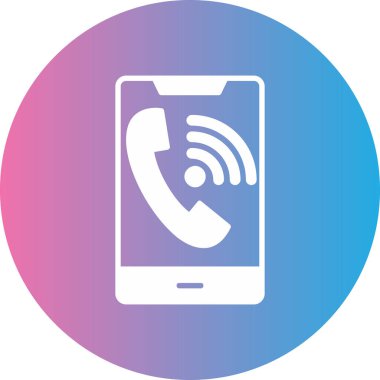 telefon simgesi, vektör illüstrasyonu