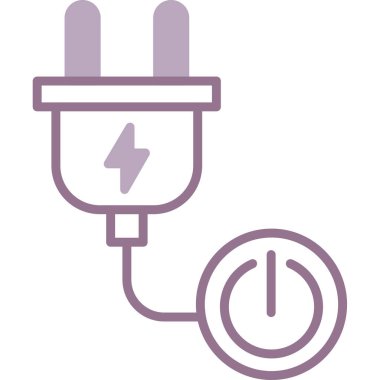 Güç prizi. Web simgesi