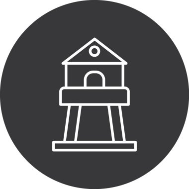 Bir binanın vektör illüstrasyonu