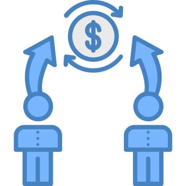 Dolar. Web simgesi basit illüstrasyon