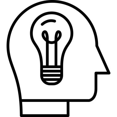 ampul yaratıcı yenilik simgesi