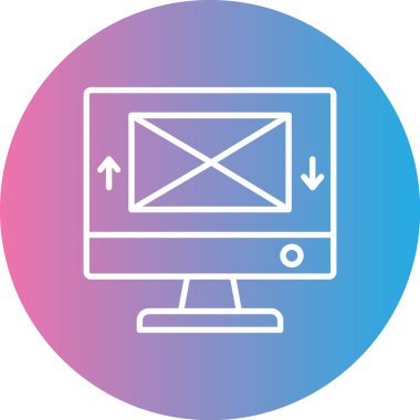 Posta simgesinin vektör illüstrasyonu