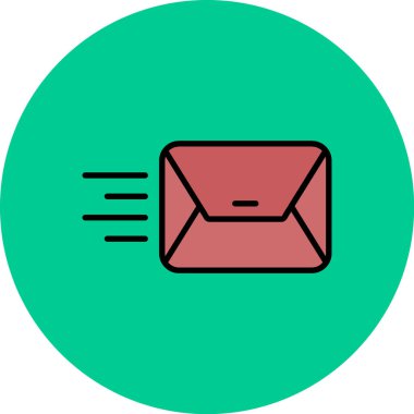 Mektup. Web simgesi basit illüstrasyon