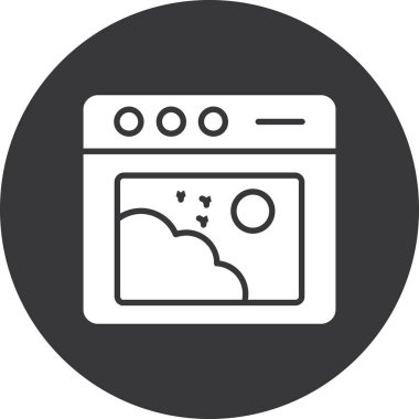 Mutfak simgesinin vektör çizimi