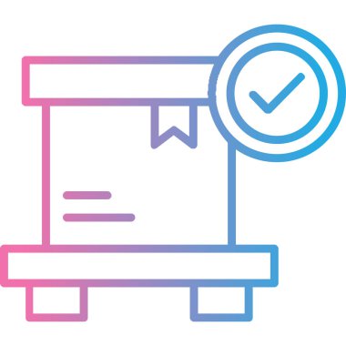 Kontrol listesi. Web simgesi basit illüstrasyon