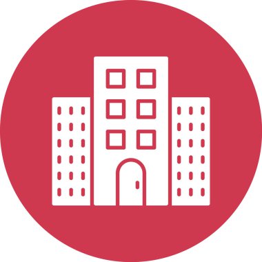 Hastane binası. Basit illüstrasyon