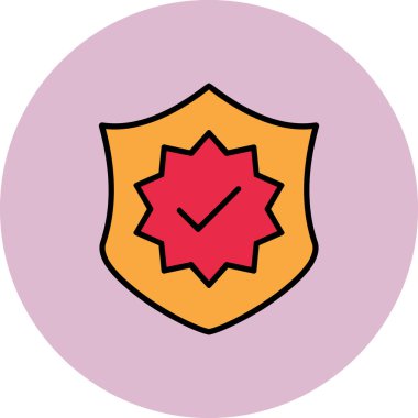 Rozet. Web simgesi basit illüstrasyon